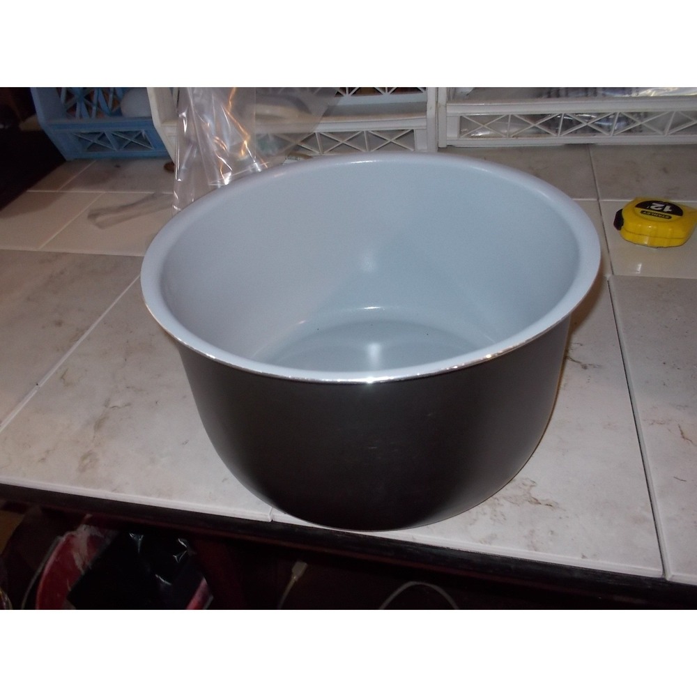 Ninja Foodi 6.5 Quart Ceramic Coated Inner Pot Replacement OP301 Grey Black